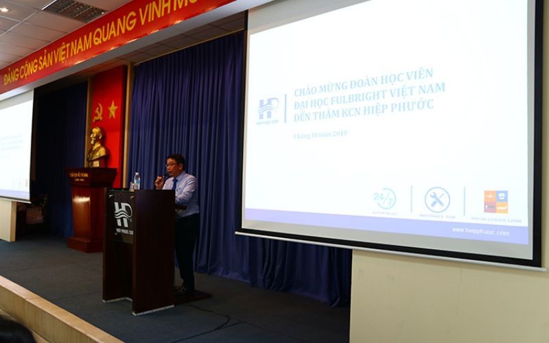Chào Mừng Đoàn Học Viên Đại Học Fulbright Việt Nam Đến Tham Quan Khu Công Nghiệp Hiệp Phước | Hiep Phuoc 工业园区股份公司