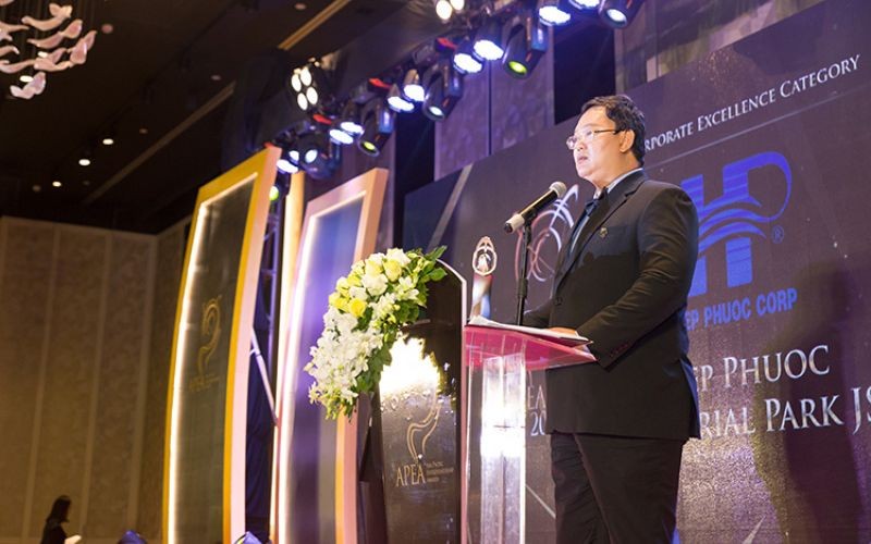 Công Ty Cổ Phần Khu Công Nghiệp Hiệp Phước Được Vinh Danh Doanh Nghiệp Xuất Sắc Châu Á 2018 | Hiep Phuoc 工业园区股份公司