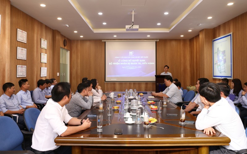 Lễ Công Bố Quyết Định Bổ Nhiệm Nhân Sự Quản Trị, Điều Hành Hipc | Hiep Phuoc 工业园区股份公司