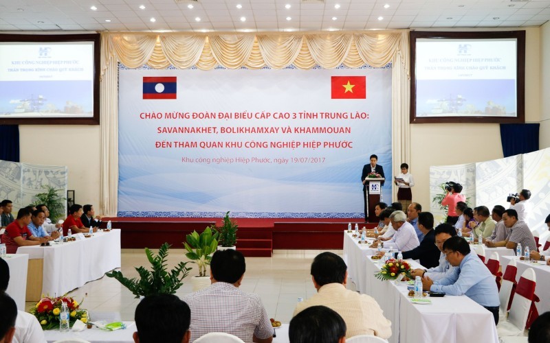 High-Level Delegation From 3 Provinces In Lao Pdr To Visit And Work In Hiep Phuoc Industrial Park