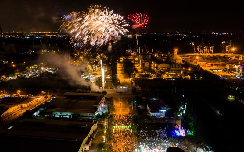 Hiep Phuoc Industrial Park Spring Flower Festival 2019 -1 in 6 fireworks locations in HCM city